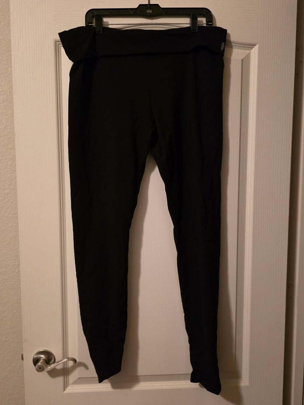 Victoria's Secret Foldover Black Stretch Leggings Size XL/TG